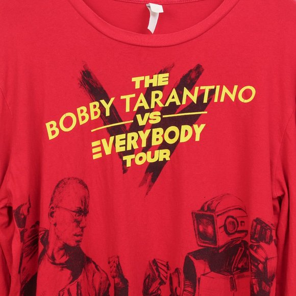 Logic Shirt Mens Red Bobby Tarantino vs Everybody 2018 Tour Tee - Picture 11 of 11